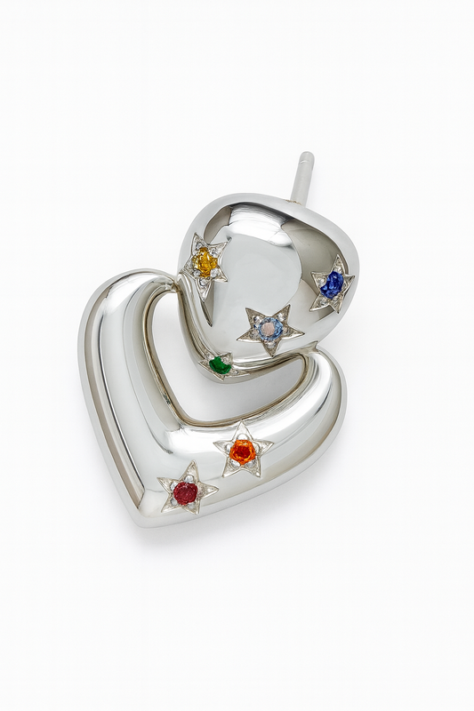 Kolczyki JORDI STONES silver