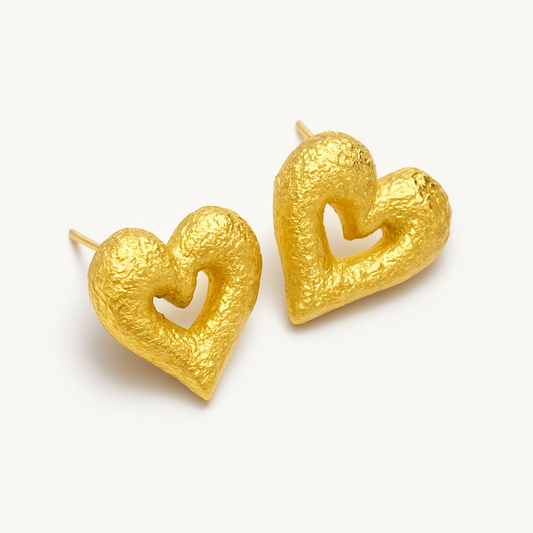 Kolczyki HEART gold