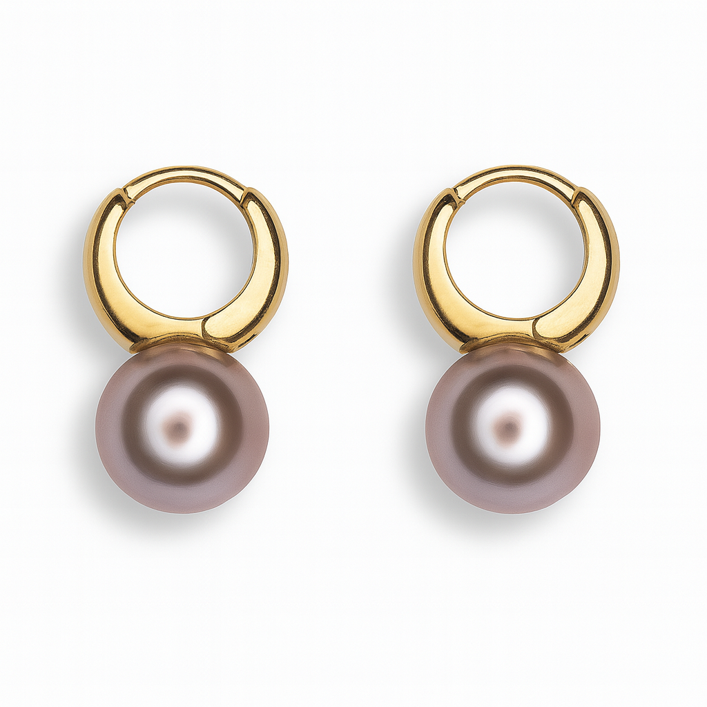 Pearl Rose earrings