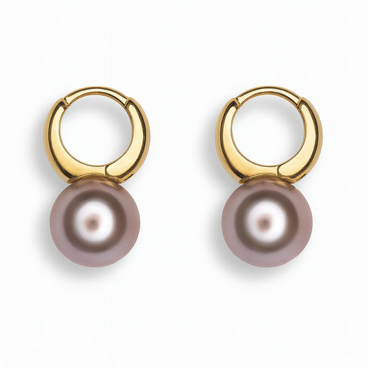 Pearl Rose earrings